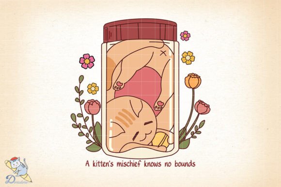 A Kitten's Mischief Know No Bounds: A Creative Digital Asset for Every Use