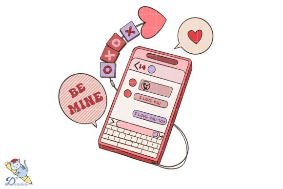 Be Mine I Love You: A Timeless Digital Art Design for Print and Personalization