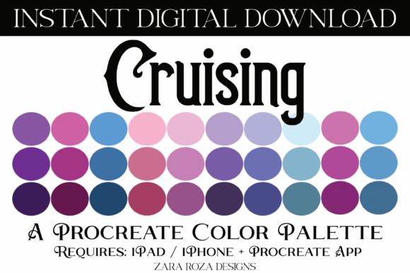 Cruising Procreate Color Palette: Strategic Design for Digital Creativity