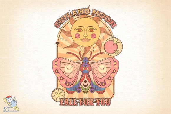Sun and Moon Fall for You: A Digital Art Masterpiece for Versatile Use