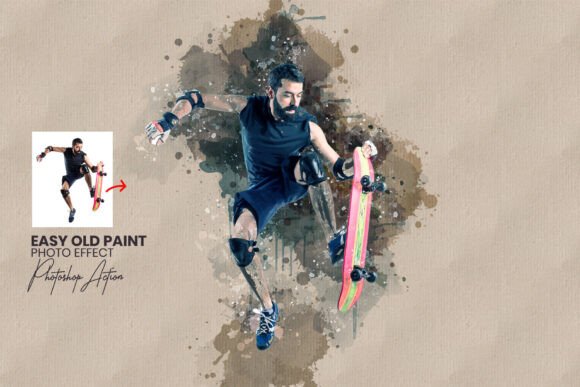 Transform Photos with Old Watercolor Paint Art Effect