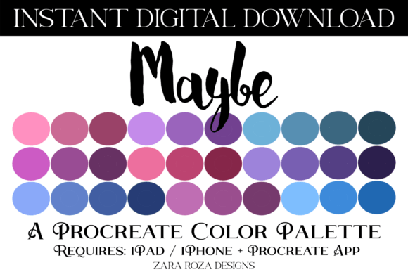 Unlock Your Creative Potential with the Maybe Procreate Color Palette