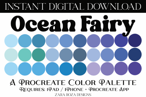 Unlocking Creative Potential with the Ocean Fairy Procreate Color Palette