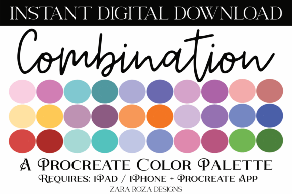 Unlocking Creativity with the Combination Procreate Color Palette