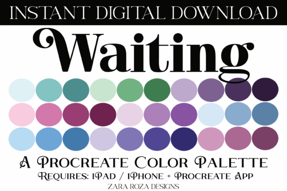 Unlocking Creativity with the Waiting Procreate Color Palette: A Must-Have Tool for Digital Artists